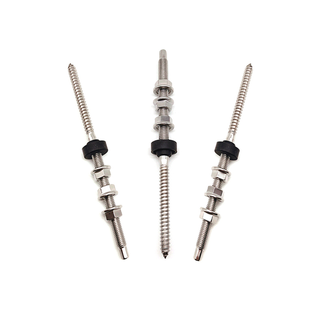 Bullone di fissaggio con vite di centraggio in acciaio inossidabile con sistema di montaggio sul tetto solare zincato M10 * 300