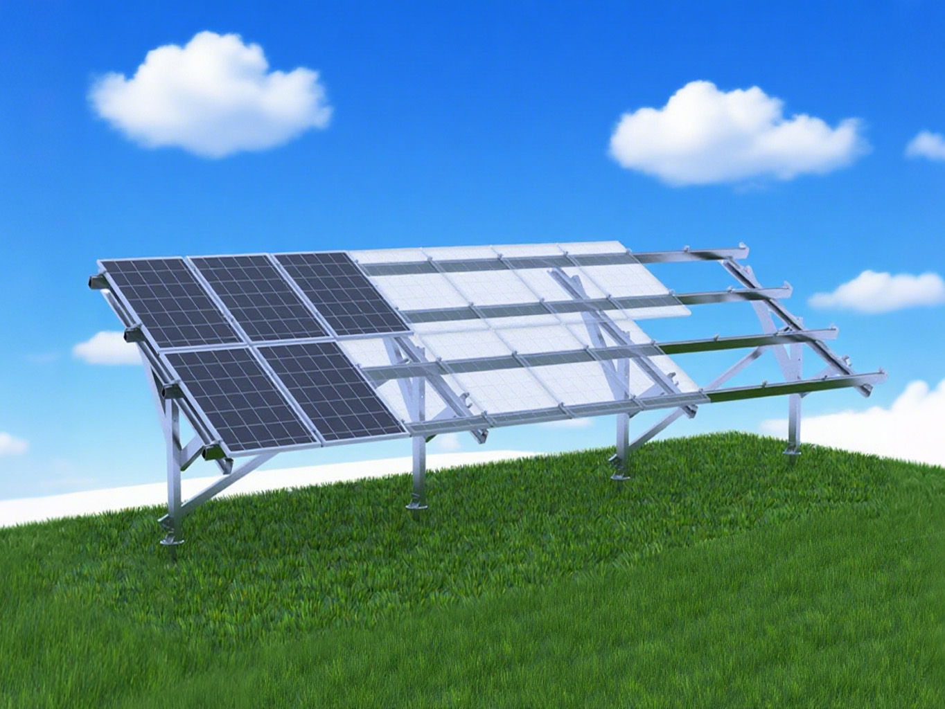 Quali sono i vantaggi dei pannelli solari montati sul terreno?