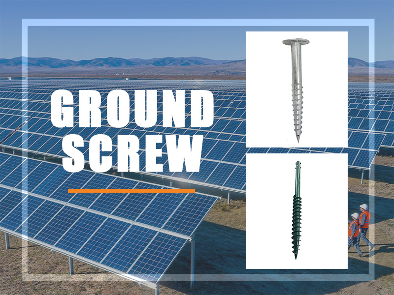 Vite di terra elicoidale nei sistemi di montaggio solare