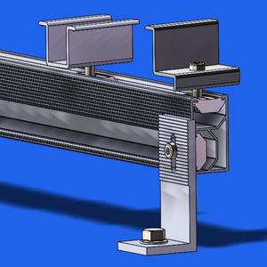 Pannello solare L piedi Liemi di montaggio di stagno Sistemi di montaggio del tetto in metallo