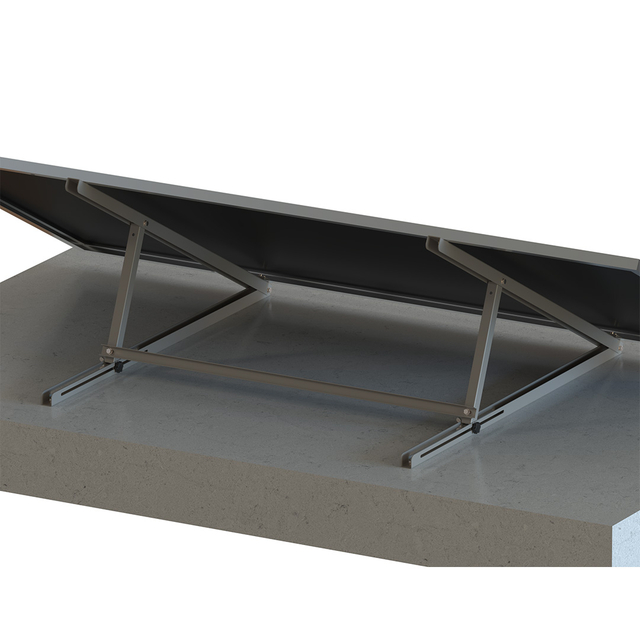 Sistema di montaggio a pannello per balcone con kit solare di facile installazione in balcone piatto