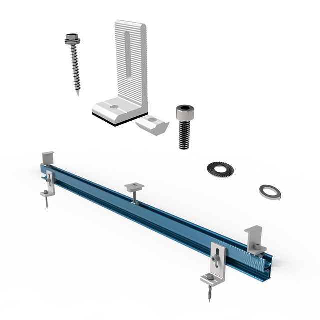 Pannello solare L piedi Liemi di montaggio di stagno Sistemi di montaggio del tetto in metallo