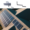 Pannello solare Roofing Asphalt Isphanings Kit Gancio Metal Tetto Sistema di montaggio fotovoltaico
