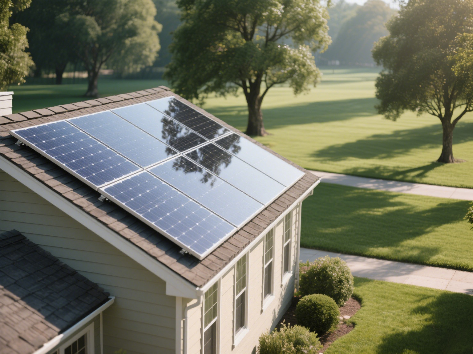Flusso di energia solare foto fotovoltaico e componenti