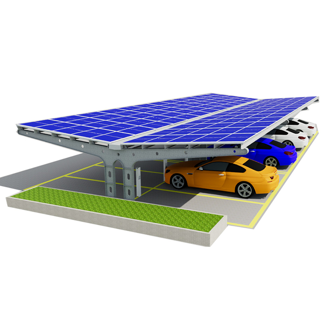 Struttura di montaggio per auto coperto solare impermeabile Parcheggio per auto coperto solare