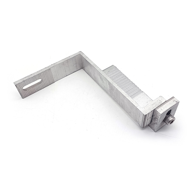 Gancio per tetto solare in alluminio solare di vendita caldo con sistema di montaggio su staffa in alluminio regolabile Gancio per tetto solare