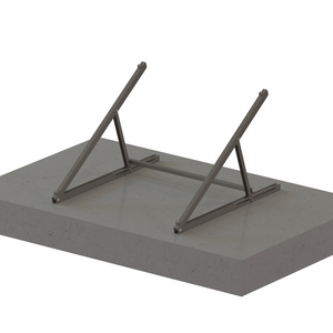 Sistema di montaggio a pannello per balcone con kit solare di facile installazione in balcone piatto