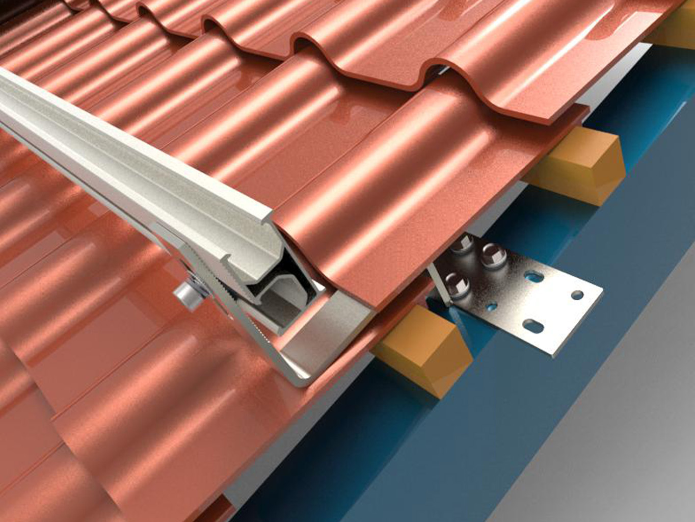 In che modo i raccordi in alluminio e i ganci del tetto alimentano i sistemi di montaggio solare?