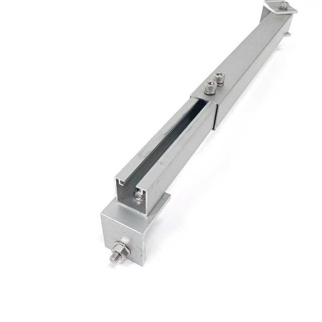 Kit staffe di montaggio inclinabile per pannello solare in alluminio Gamba regolabile per montaggio piatto