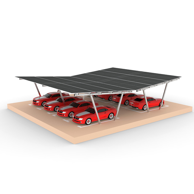 Struttura di montaggio per posto auto coperto solare in acciaio zinco alluminio magnesio VV